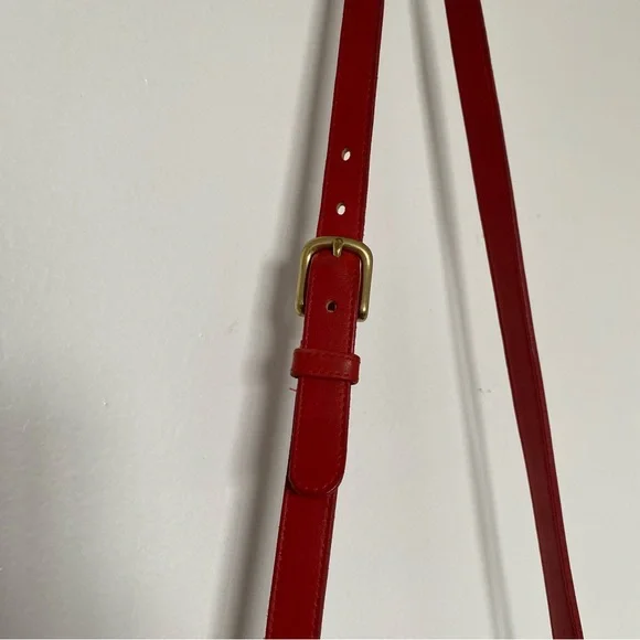 Vintage Coach Saddle Bag No. 9851 - Red Leather - Picture 11 of 17